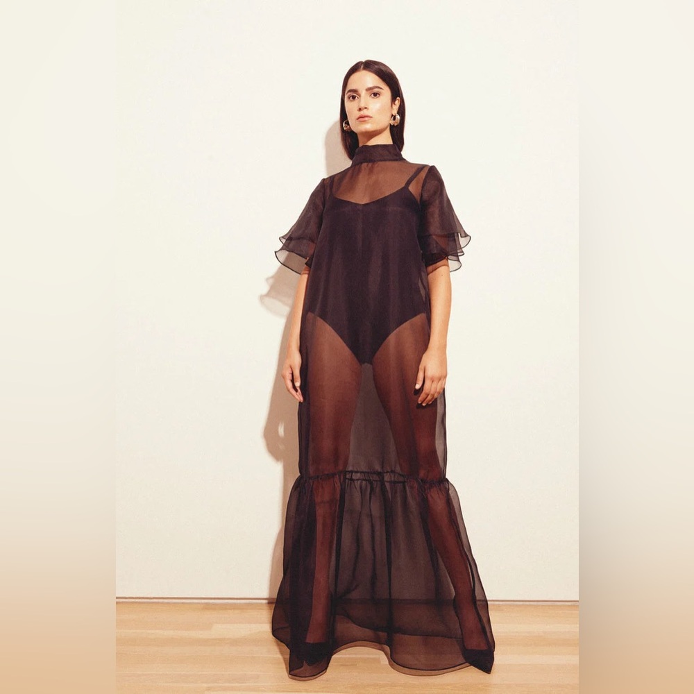 Kamperett New Barre Dress Silk Black Small